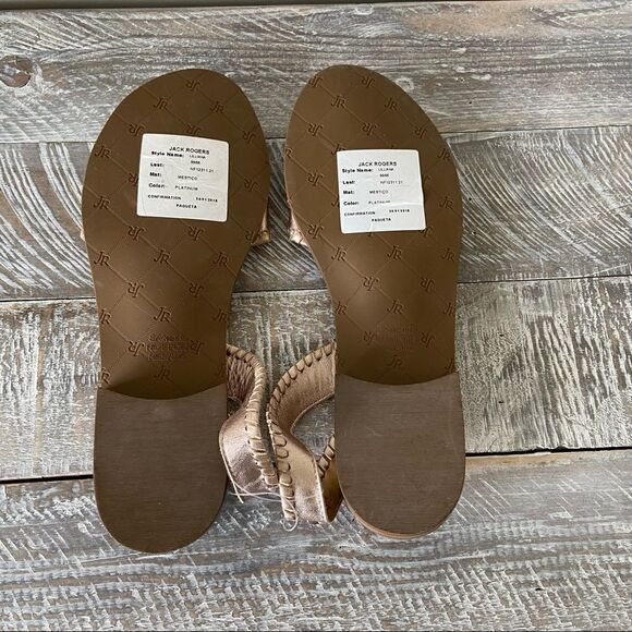 Nwob-jack Roger’s Liliana Metallic Slingback Sandals (Size:7) - Picture 8 of 8